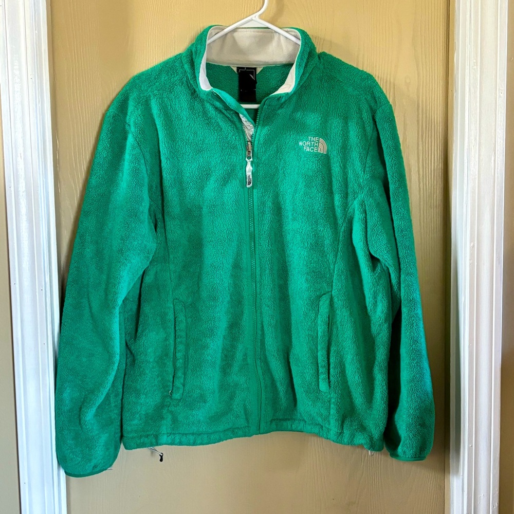 The North Face Osito Plush Fleece Full Zip in Green Size XL